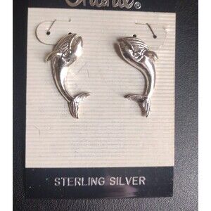 Sterling Silver Fish Earrings